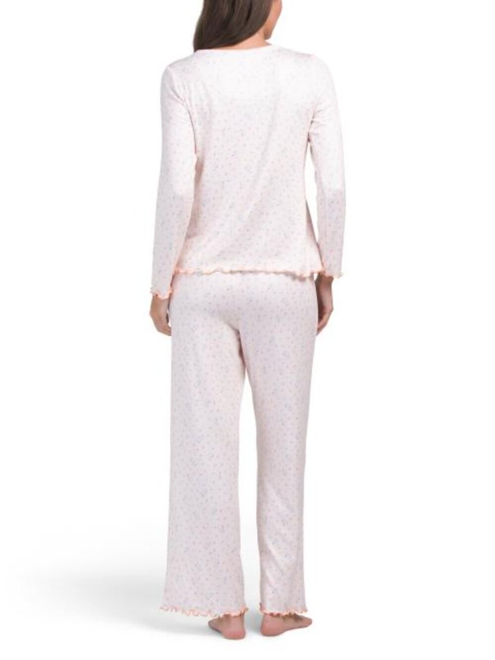 PEANUTS 2pc Fall Leaves Long Sleeve Pajama Top And Pants Set - Picture 2 of 4
